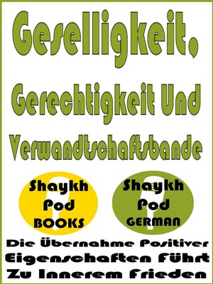 cover image of Geselligkeit, Gerechtigkeit Und Verwandtschaftsbande